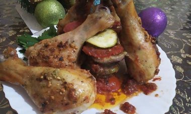 Рецепт выходного дня: Шалаш из куриных ножек с овощами