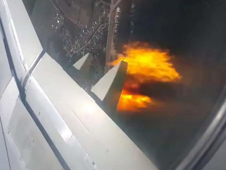 Во время движения загорелся автомобиль в Усть-Каменогорске